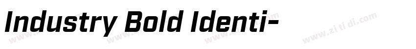 Industry Bold Identi字体转换